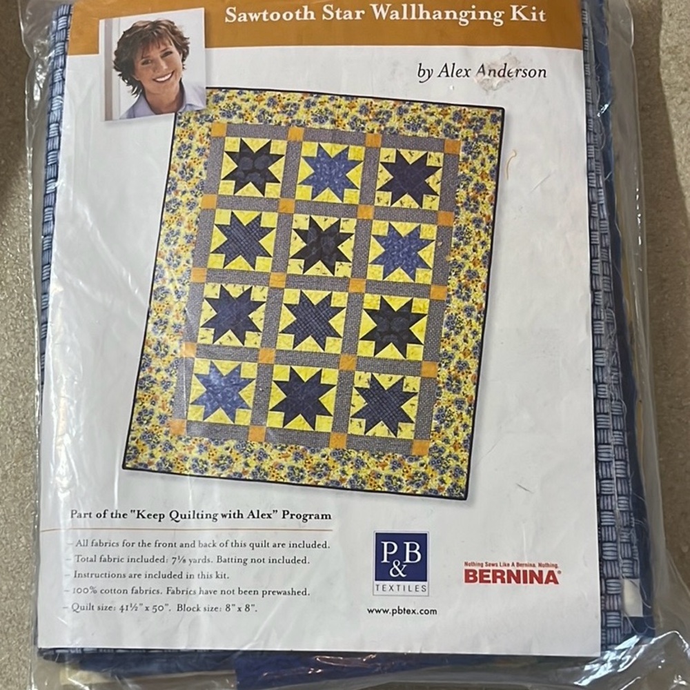Sawtooth Star Wallhanging Kit by Alex Anderson